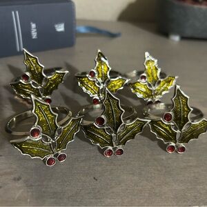 FREE with any purchase Christmas Holiday Napkin Holder Rings